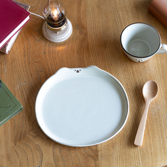 アトリエ モノラー｜くまさん皿 大