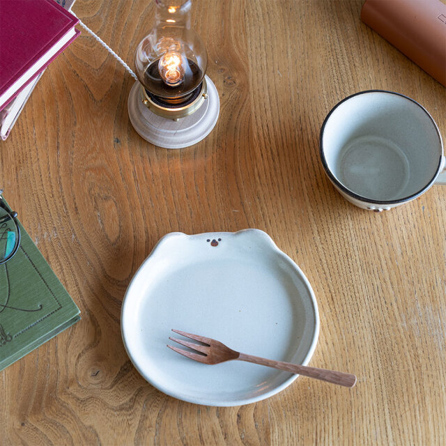 アトリエ モノラー｜くまさん皿 小