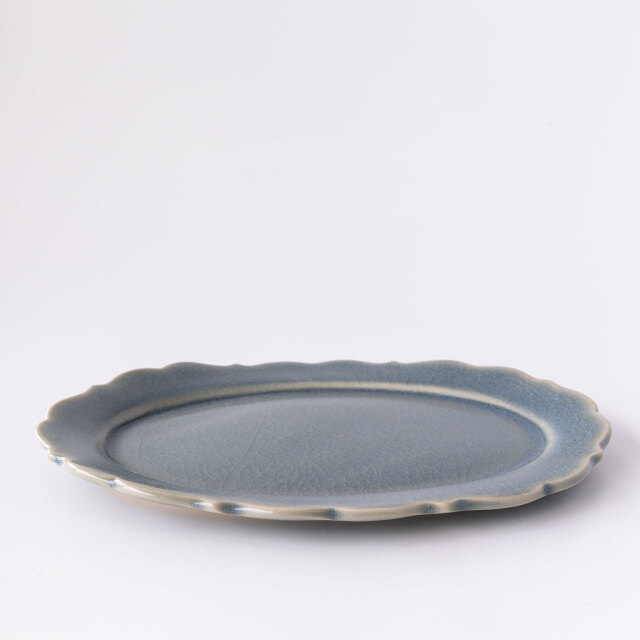 アトリエ モノラー/洋風リム皿 楕円