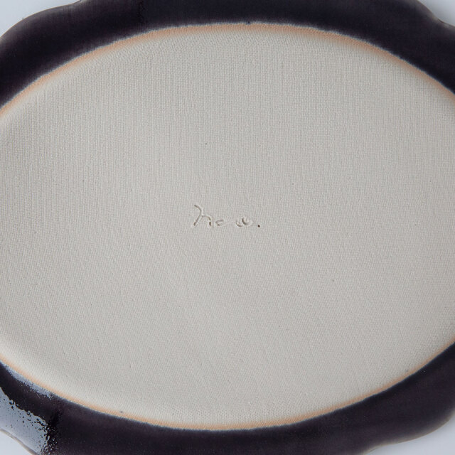 アトリエ モノラー/洋風リム皿 楕円