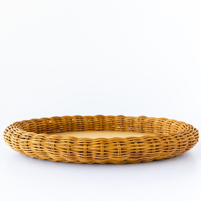netco.basket/ふっくら編みのかごトレイ/L
