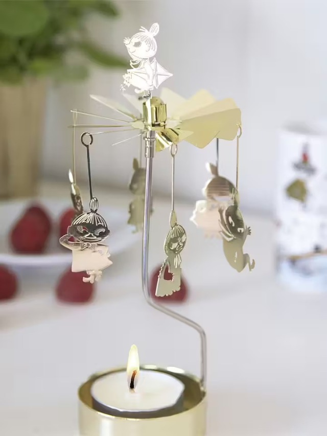 PLUTO DESIGN プルートデザイン｜ロータリーキャンドルホルダー「リトルミイ」ゴールド