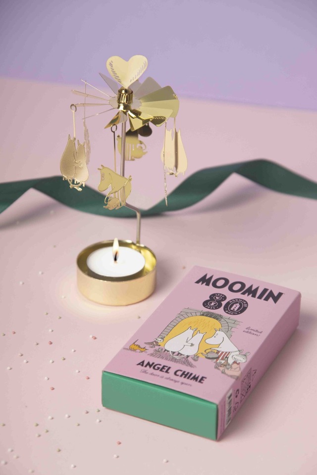 【ムーミン80周年限定】PLUTO DESIGN プルートデザイン｜ロータリーキャンドルホルダー「ムーミン80」ゴールド