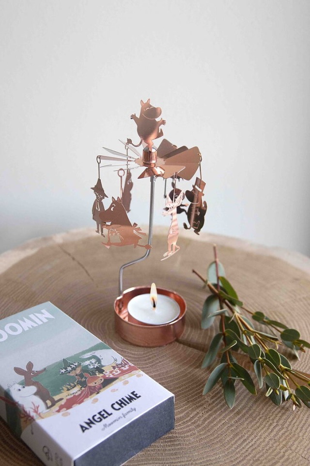 PLUTO DESIGN プルートデザイン｜ロータリーキャンドルホルダー「ムーミンファミリー」コッパー