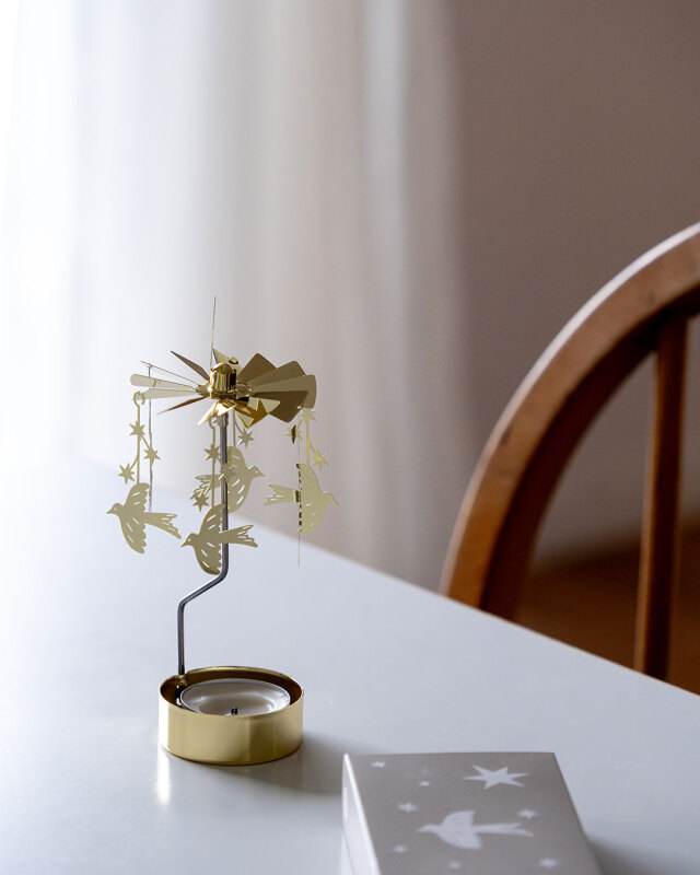 PLUTO DESIGN プルートデザイン｜ロータリーキャンドルホルダー「スターリング」ゴールド