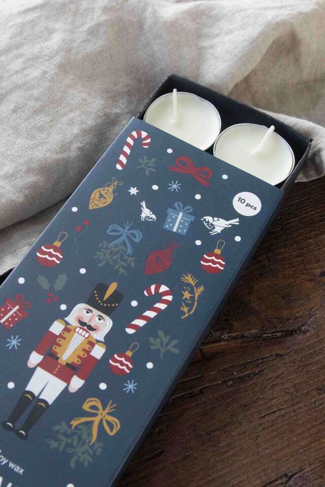 PLUTO DESIGN プルートデザイン｜フレグランスティーライトキャンドル10個入り「ノエル」（クリスマスムスクの香り）