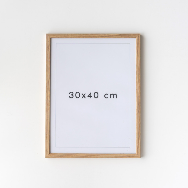 POSTER & FRAME｜木製ポスターフレーム オーク無垢材［30×40cm］