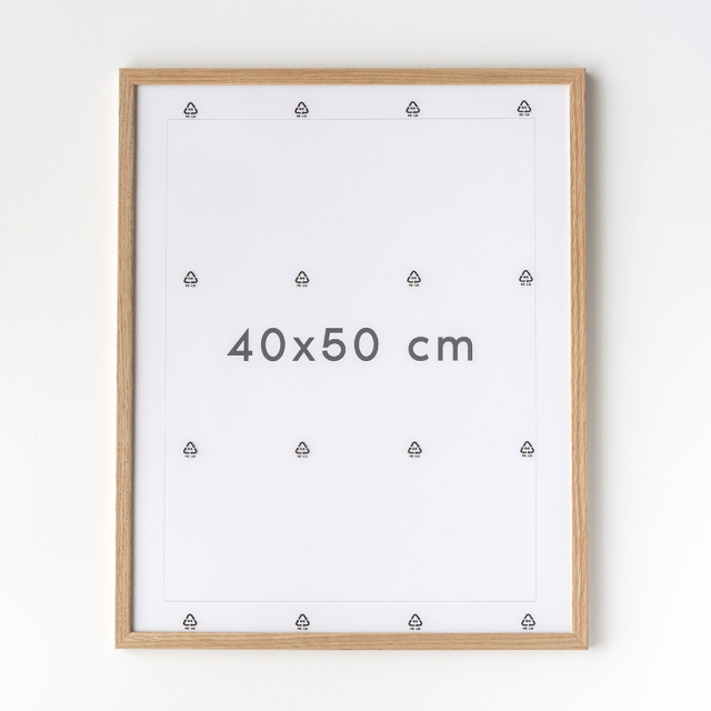 POSTER & FRAME｜木製ポスターフレーム オーク無垢材［40×50cm］