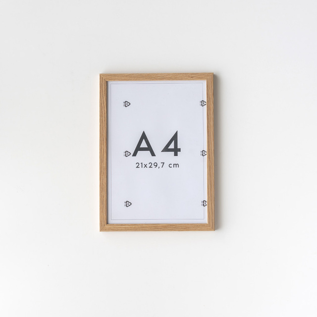 POSTER & FRAME｜木製ポスターフレーム オーク無垢材［A4］