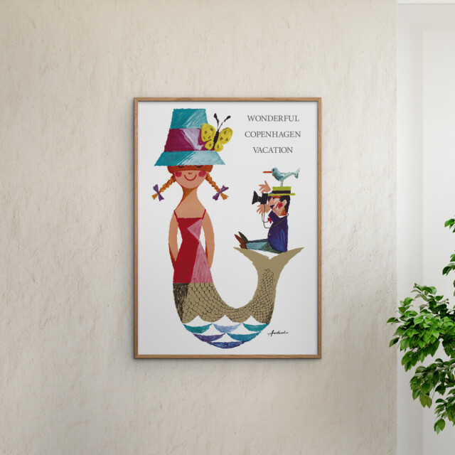 POSTER & FRAME ポスター＆フレーム｜Ib Antoni｜アートポスター The Little Mermaid & The Tourist