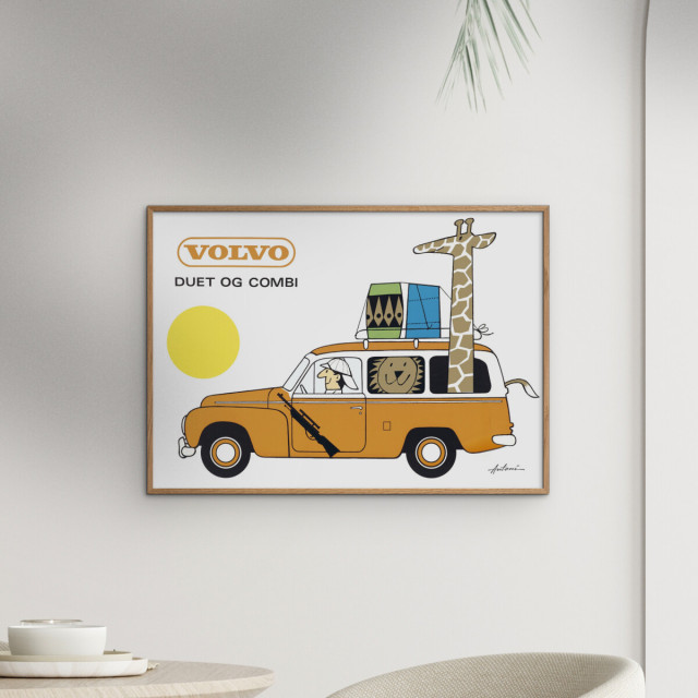 POSTER & FRAME｜Ib Antoni｜アートポスター Volvo Duet & Combi