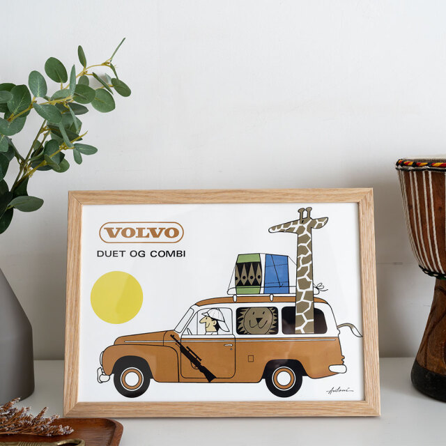 POSTER & FRAME｜Ib Antoni｜アートポスター Volvo Duet & Combi