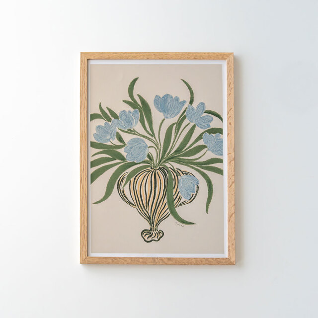 POSTER & FRAME ポスター＆フレーム｜La Poire｜アートポスター Blue Tulips