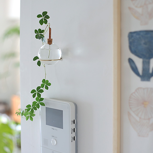 scandinaviaform/スカンジナビアフォルム/Glasilium Vase 壁掛け用真鍮ブラケット