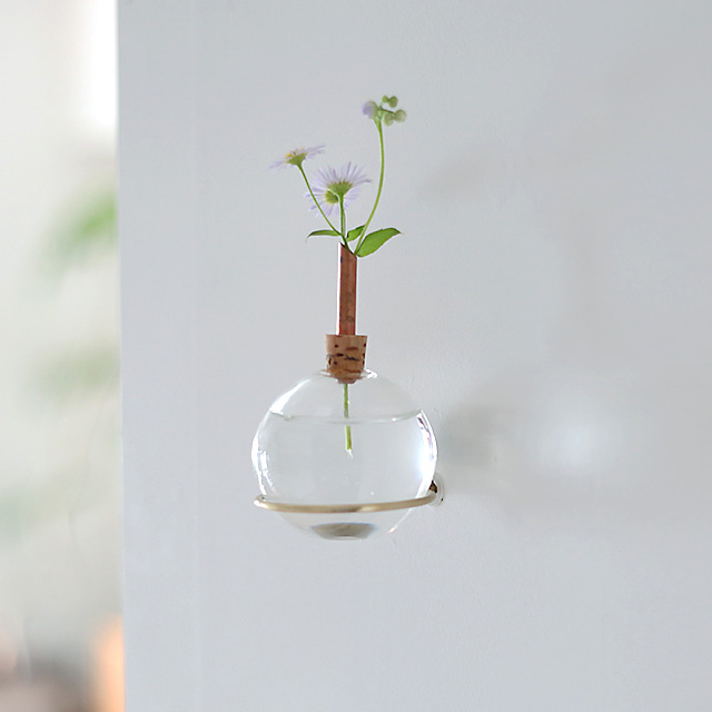 scandinaviaform/スカンジナビアフォルム/Glasilium Vase 壁掛け用真鍮ブラケット