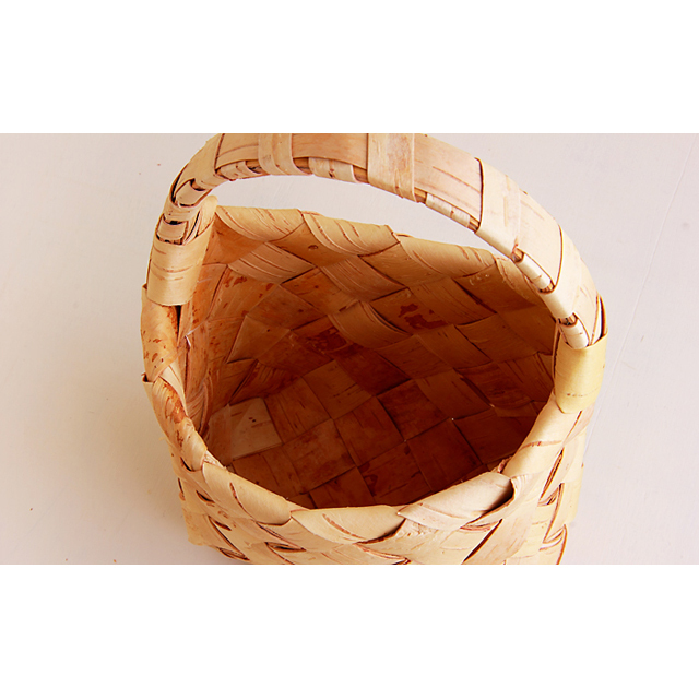 白樺かご/壁掛け・S【入荷未定】