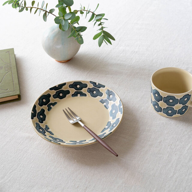 昭和レトロ デッドストックMignon ミニョン フラワープレートセット アンティコフラワー トリオパスタプレート［ギフトセット］ | AWASAKA