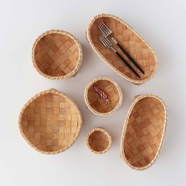 北欧雑貨　白樺　ねかがりかご SUKOYA 迫田希久｜白樺の根かがりかご COMFOTA 北欧雑貨店
