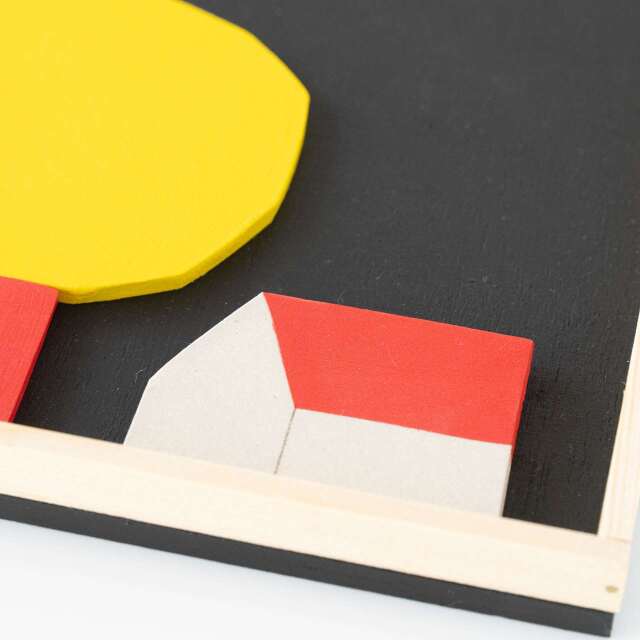 【個別販売】Ulrike Lea Moormann｜コラージュ 2 Houses and 2 Trees 08