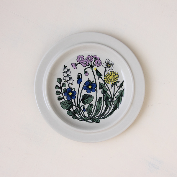 【ヴィンテージ】Arabia/アラビア/Flora/フローラ/プレート（20cm）