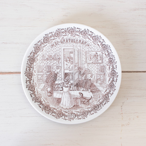 【ヴィンテージ】Gustavsberg/グスタフスベリ/イヤープレート(1972)