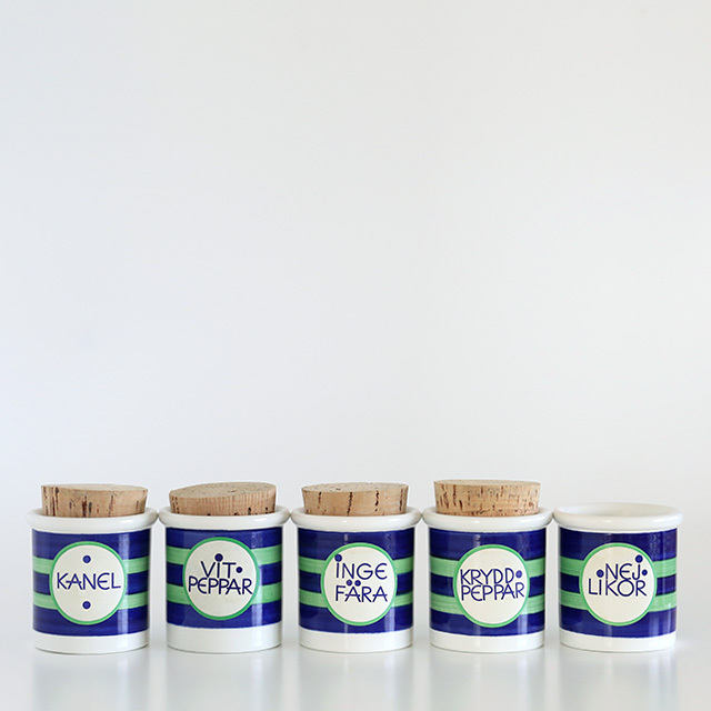 ロールストランド人気のレアビンテージスパイスキャニスター5個セット