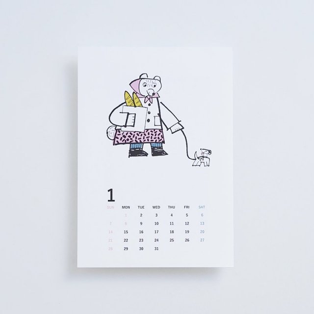 yamyam PRODUCTS｜2024 KUMA カレンダー [A5]