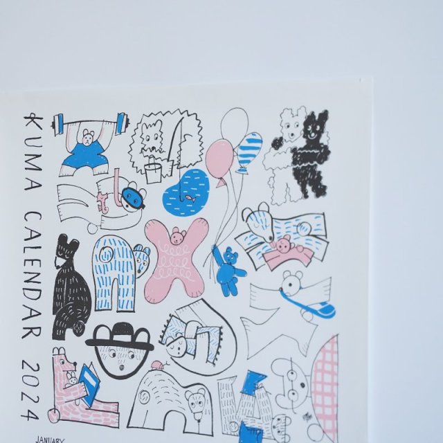 yamyam PRODUCTS｜2024 KUMA ポスターカレンダー [A2]