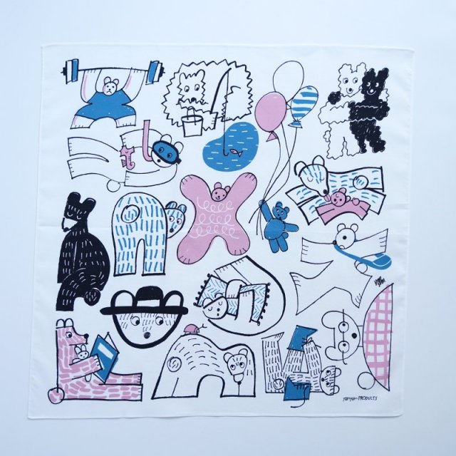 yamyam PRODUCTS|ハンカチ KUMA