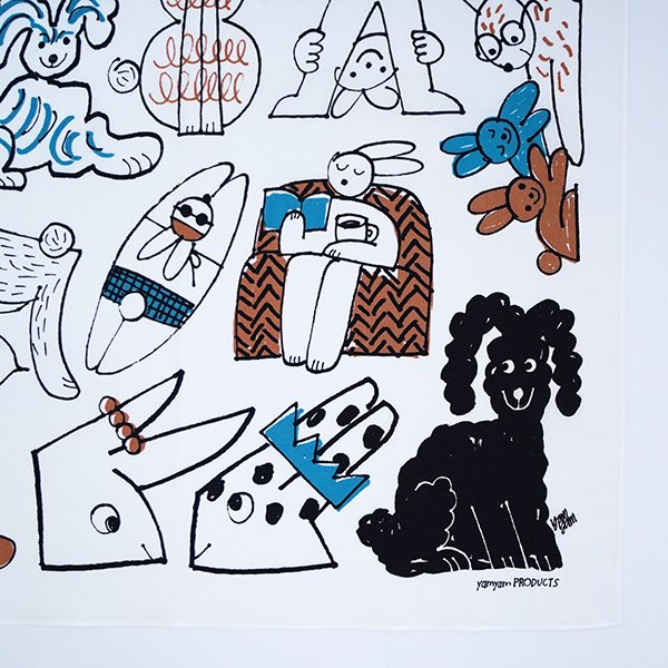 yamyam PRODUCTS|ハンカチ RABBIT