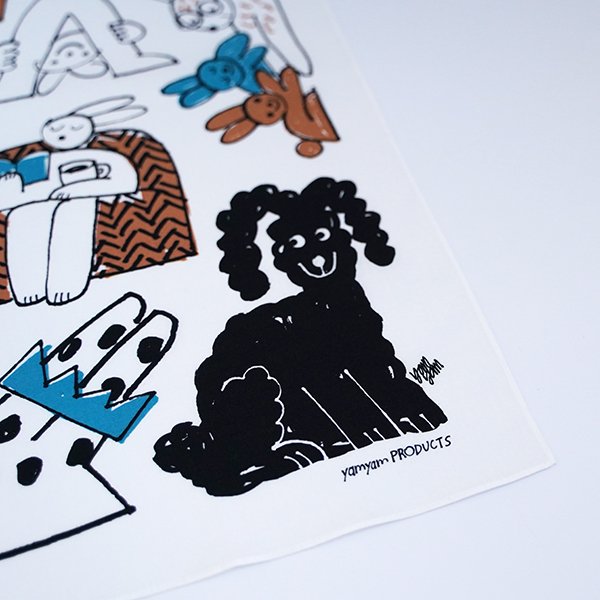 yamyam PRODUCTS|ハンカチ RABBIT