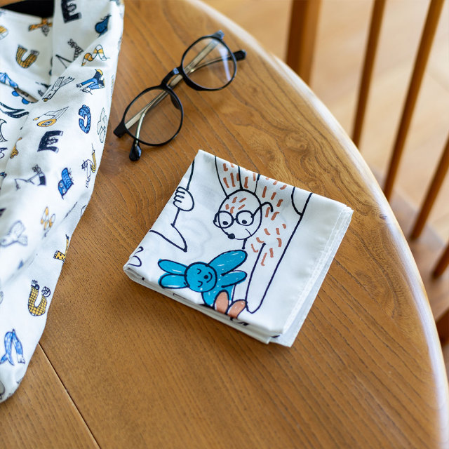 yamyam PRODUCTS｜ハンカチ RABBIT COMFOTA 北欧雑貨店