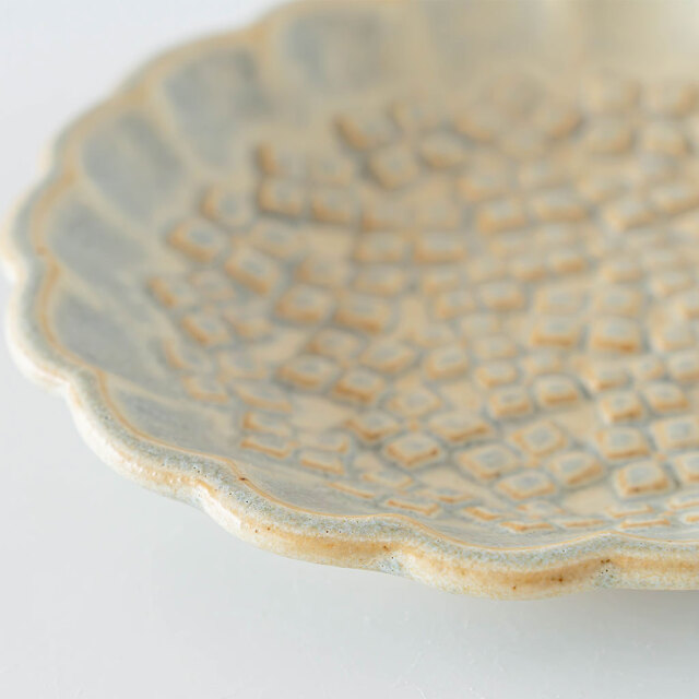 淡彩あじさい4.0皿 35枚 mint. あじさい彫りプレートM【金照堂オリジナル】