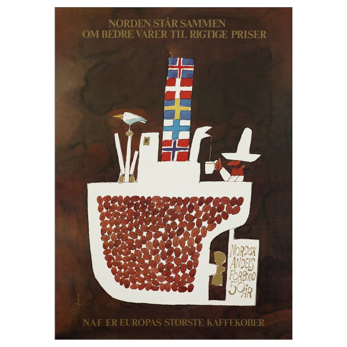 POSTER & FRAME ポスター＆フレーム｜Ib Antoni｜アートポスター The Coffee Bean Ship