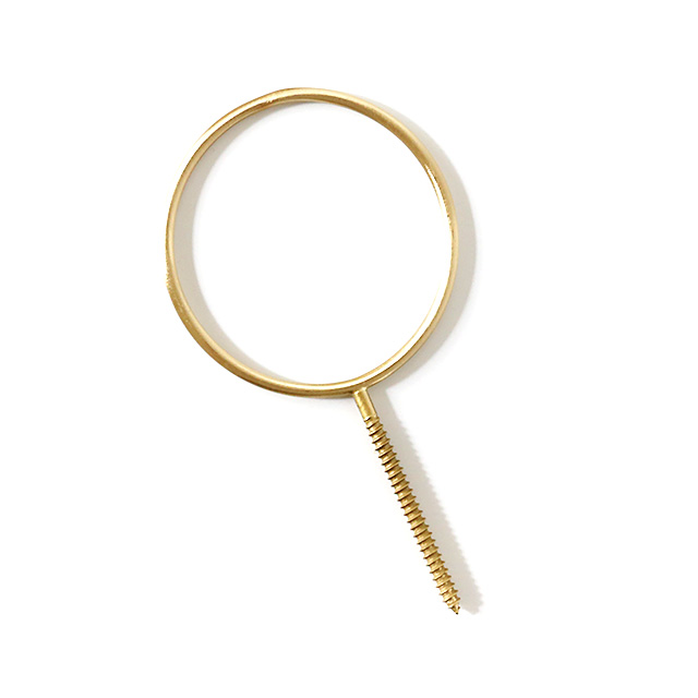 scandinaviaform/スカンジナビアフォルム/Glasilium Vase 壁掛け用真鍮ブラケット