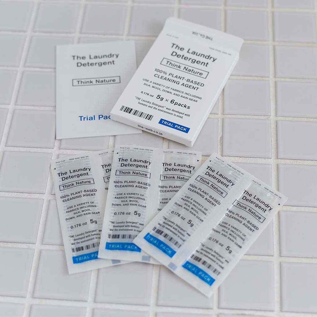 THE｜洗濯洗剤 Think Nature トライアルパックセット 5g×6