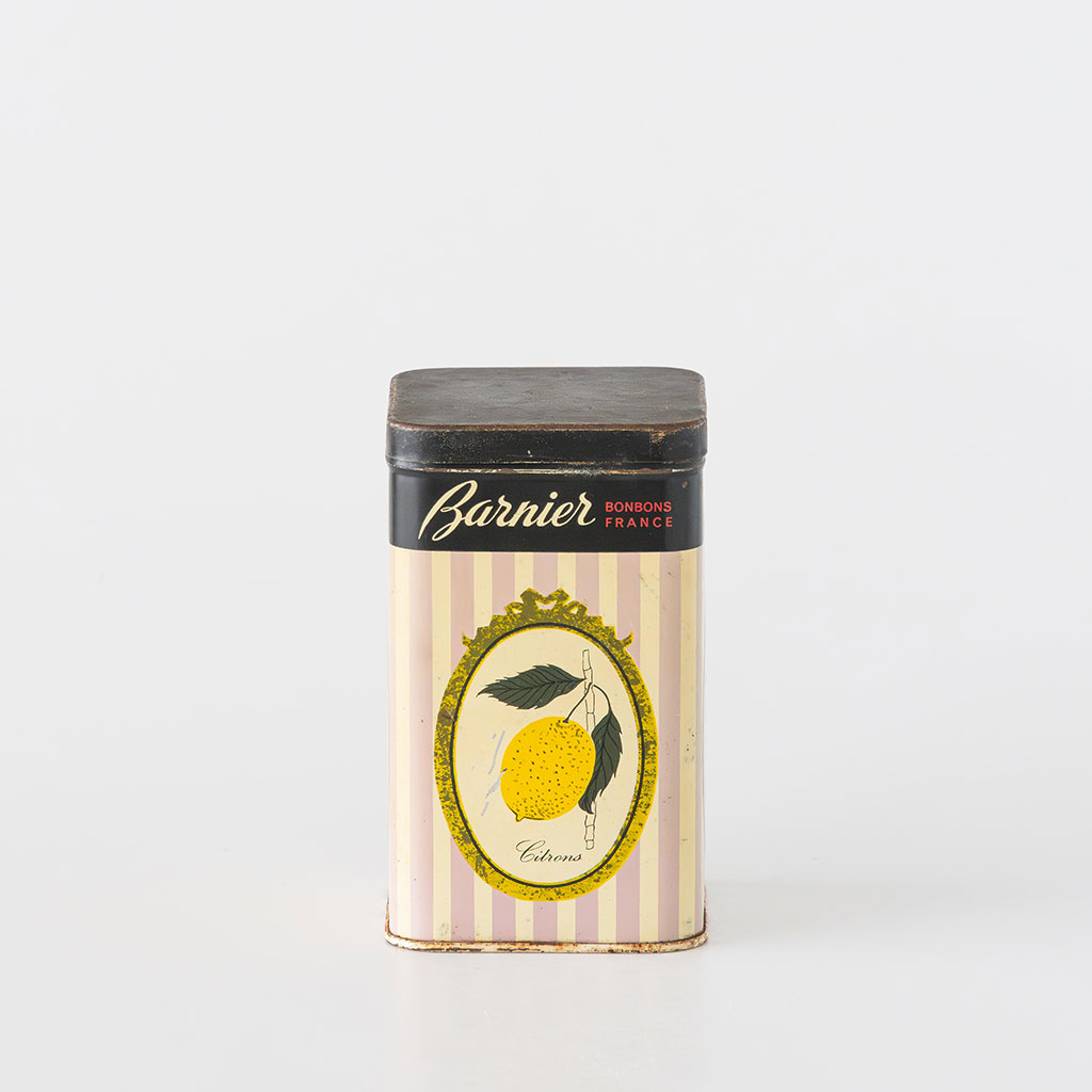 【アンティーク】Barnier BONBONS FRANCE ブリキ缶