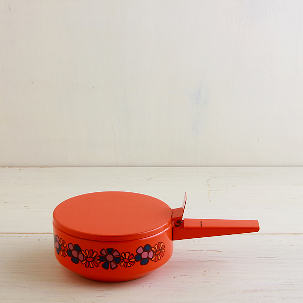 【ヴィンテージ】ポーランドのレトロな花柄ポット