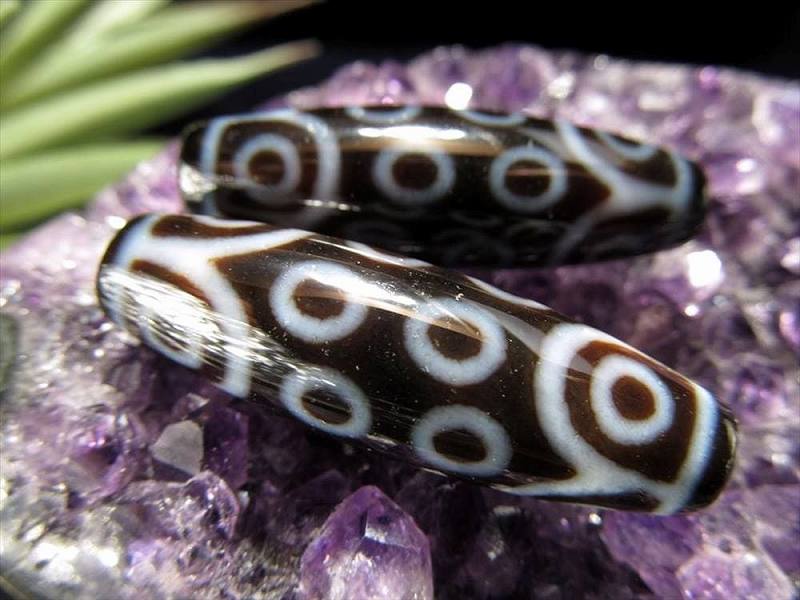 A至純天珠 十八眼天珠(じゅうはちがんてんじゅ) サイズ：約37ミリ 1個売り 極上 天然石 ビーズ パワーストーン te-p