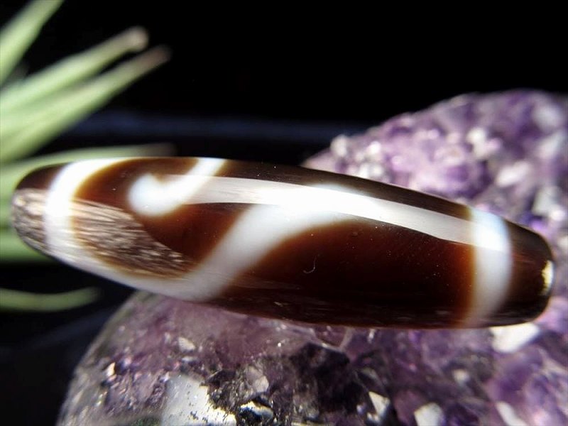 A至純天珠 如意鈎天珠 にょいこうてんじゅ サイズ:約37mm-39mm 1個売り 極上 天然石 ビーズ パワーストーン te-p パワーストーン 天然石