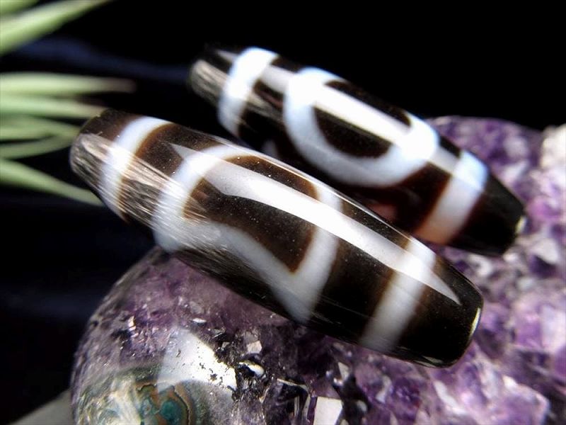 A至純天珠 日月天珠 にちげつてんじゅ サイズ：約37ミリ 1個売り 極上 天然石 ビーズ パワーストーン te-p