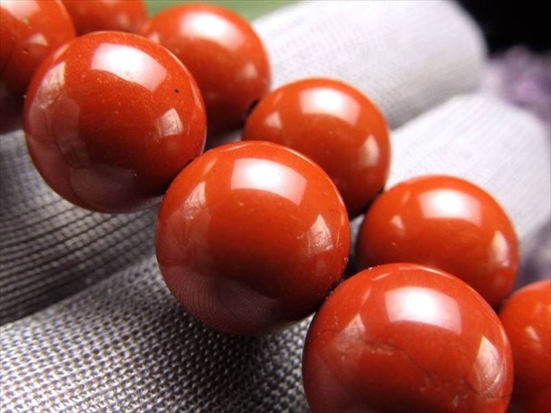 6mm-6.5mm珠 レッドジャスパー 一連 約38cm-40cm 碧石 極上 天然石 ビーズ パワーストーン パワーストーン 天然石