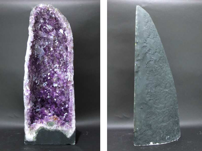 店頭展示中 メノウ共生 アメジスト ドーム アメジストカペーラ 高さ62.5cm 重さ26.1kg 風水最強 最高品質 アメジスト原石 極上1点もの 動画あり ブラジル