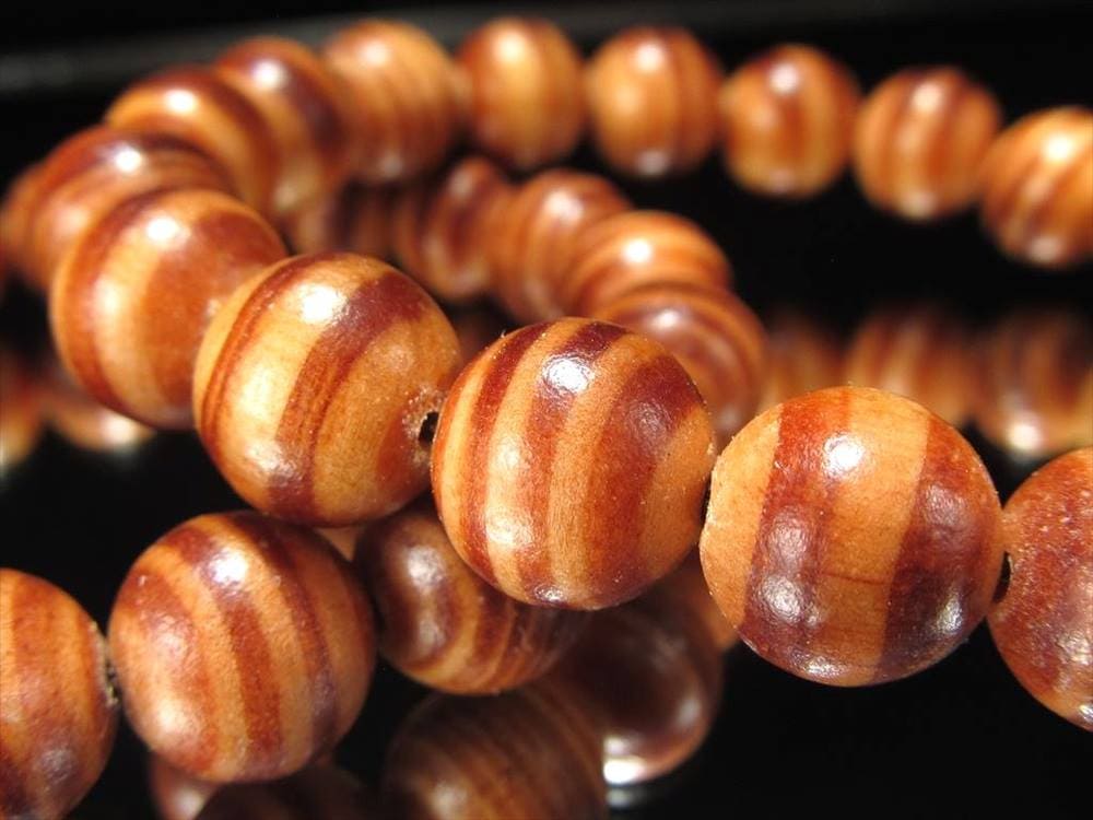 正規品 世界銘木協会 キングドラゴンウッドブレスレット 約10mm-10.5mm×20珠前後 証明書付属 古来から愛される 龍王の木 天然木使用