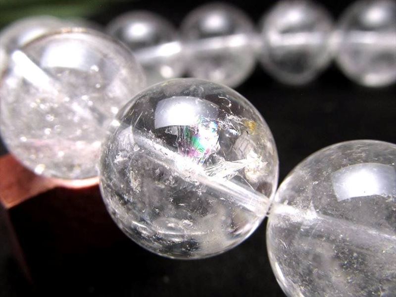 今だけ特価 サインジ産水晶ブレスレット 約15mm-15.5mm×14珠前後 シュワっと広がる ヒマラヤの神秘を感じる天然クォーツ パワフルで圧倒的な浄化力