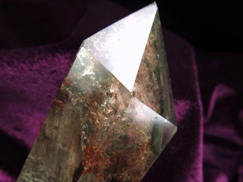 5A バイヤー厳選 虹入り 龍神 ガーデン ファントム クォーツ 六角柱 水晶 ポイント 重さ126g 高さ31mm ガーデン水晶 絶景庭園 一点物 ブラジル産