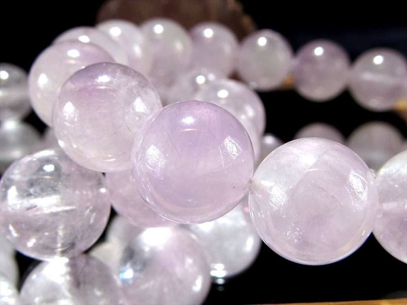 世界的希少水晶 モンドクォーツエレスチャルブレスレット 約10mm-10.5mm×20珠前後 幻想的な色味と輝き 精神の成長・希望の人生 タンザニア モンド地方産