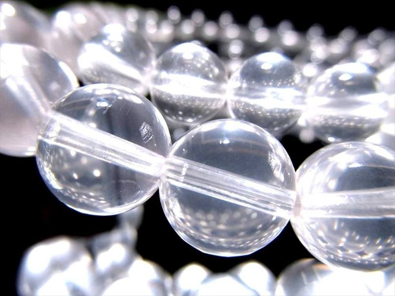 少数限定 ムーンクォーツ ブレスレット 約7.5mm×25珠前後 澄んだ白光が放つ神秘の輝き 透明感抜群×柔らかな艶光沢 ブラジル産