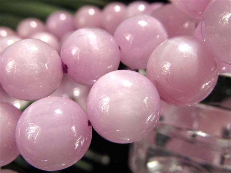 ミルキー キャッツアイ クンツァイト ブレスレット 9mm-9.5mm×21珠前後 魅惑のキャッツアイと優美な色彩 純粋さと無償の愛の象徴 ブラジル産 パワーストーン