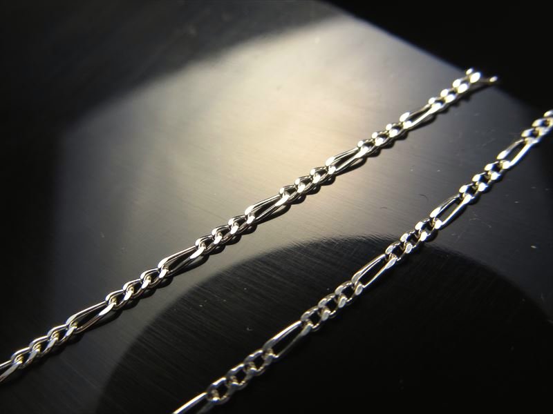 45cm フィガロチェーン Silver925 幅約1.4mm 金具最大幅約3.2mm ペンダントトップの相方 CHN082